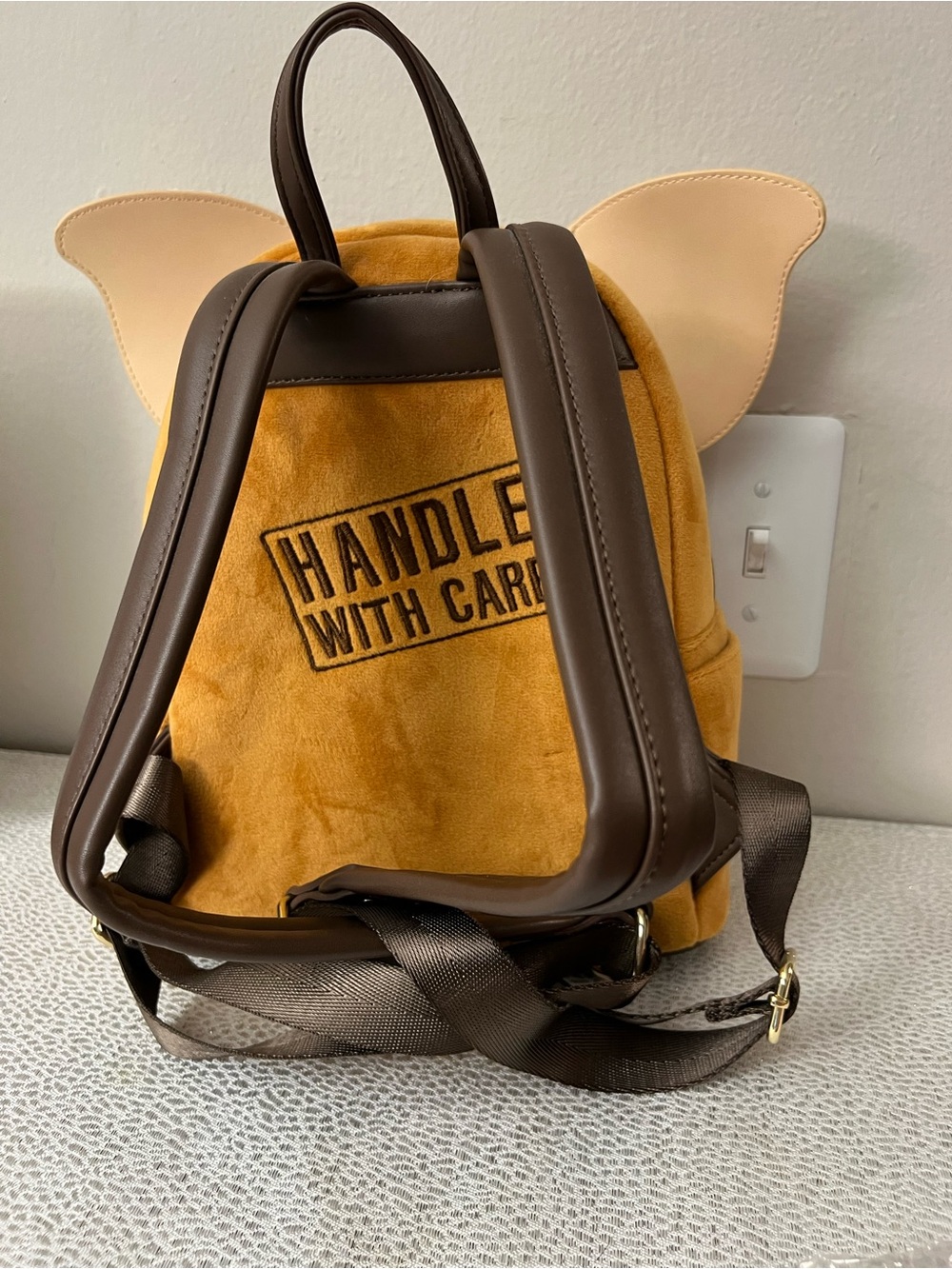 Loungefly Gremlins Gizmo Mini Backpack & Wallet Set Faux Leather Adjustable - Picture 9 of 11